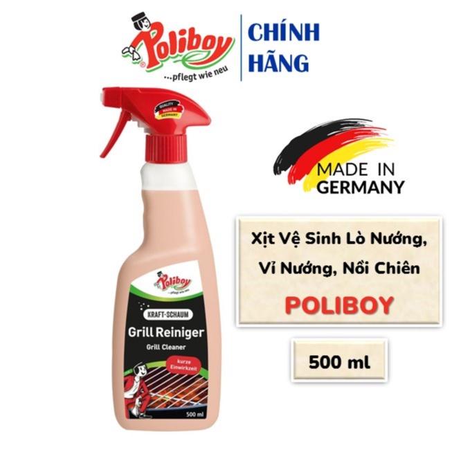 Xịt Vệ Sinh Lò Nướng, Vỉ Nướng, Nồi Chiên POLIBOY Loại Bỏ Cặn Thức Ăn Cháy 500ml