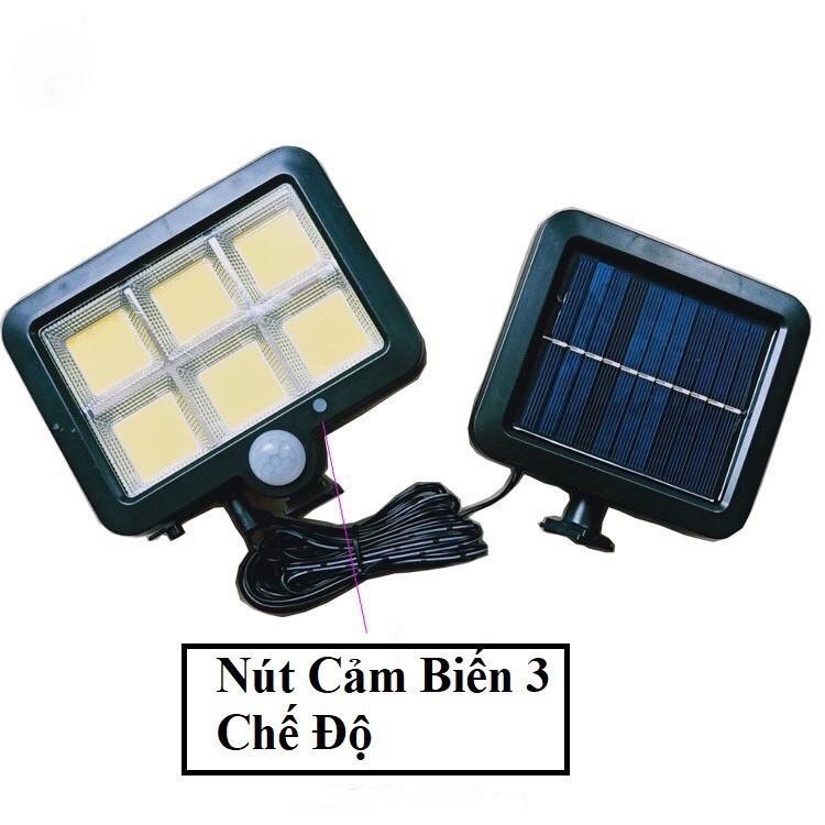 Đèn Năng Lượng Mặt Trời Solar Street Lamp 6 Bóng Led To Cảm Biến Chuyển Động, Kèm Điều Khiển Tắt Bật Từ Xa