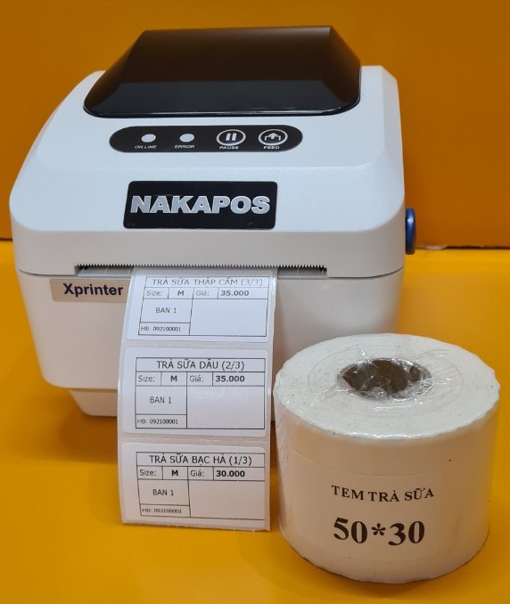TEM TRÀ SỮA | Size 50X30 | 33.000đ/cuộn - 30 mét