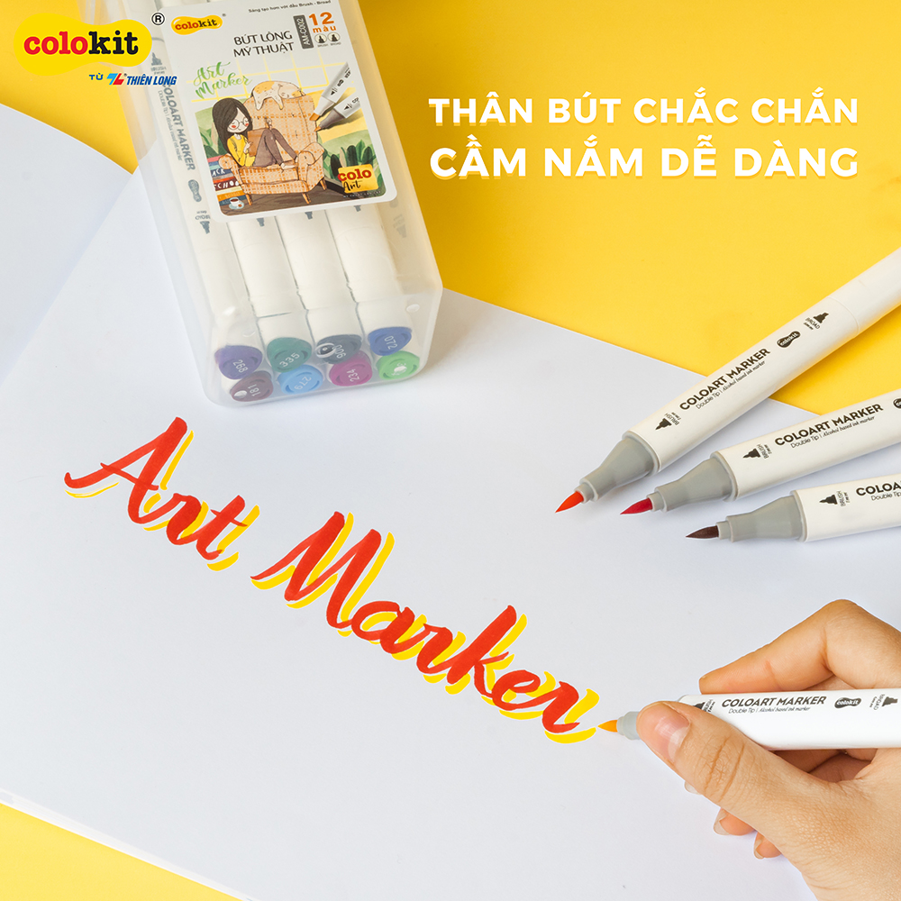 Bút lông mỹ thuật Thiên Long Colokit ART MARKER