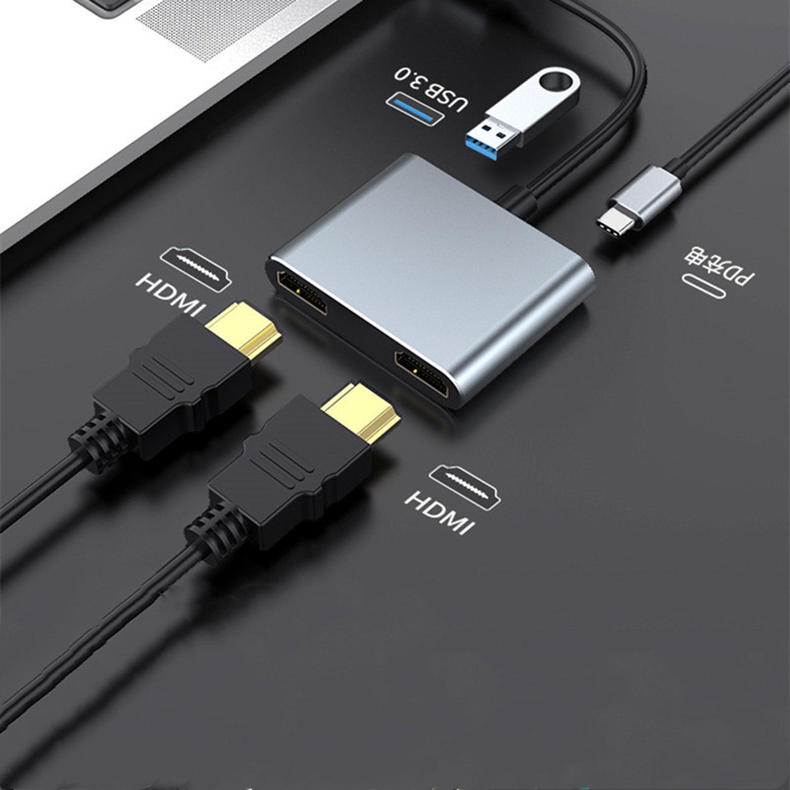 Type -in-1 Charging Port USB 3.0 with USB-C PD VGA 4K for P30 Dock