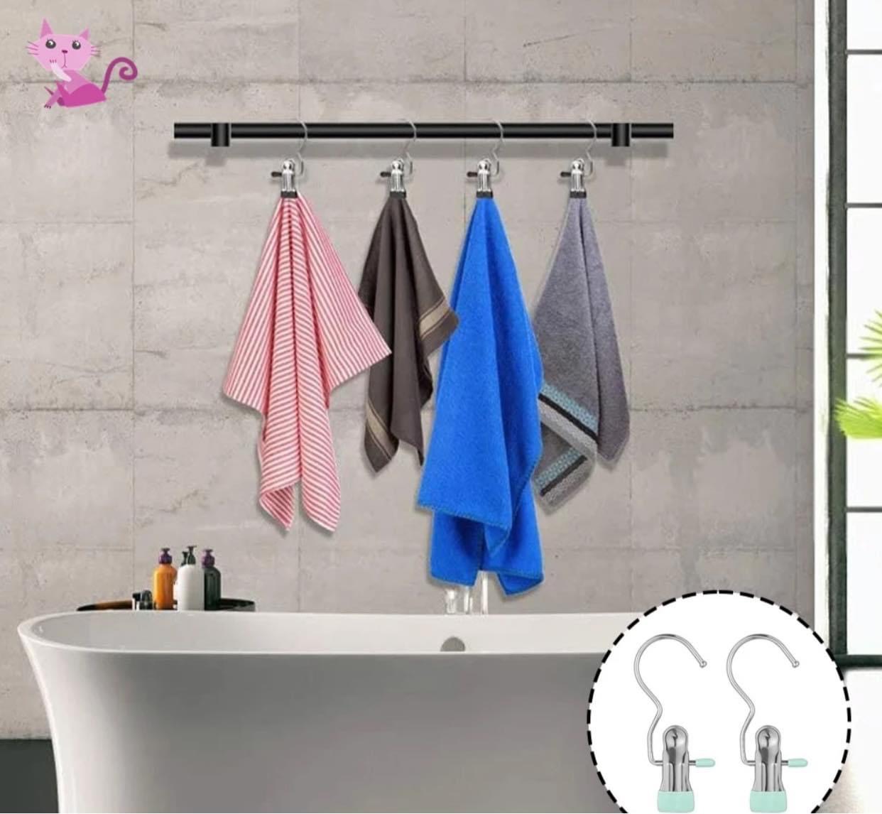 Set 10 móc treo kẹp quần áo tiết kiệm diện tích siêu tiện lợi