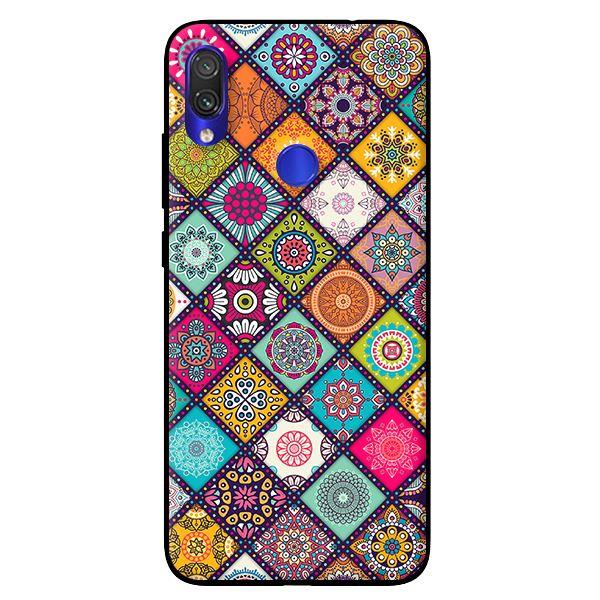 Ốp lưng in cho Xiaomi Redmi Note 7 mẫu Họa Tiết Ô Vuông - Hàng chính hãng