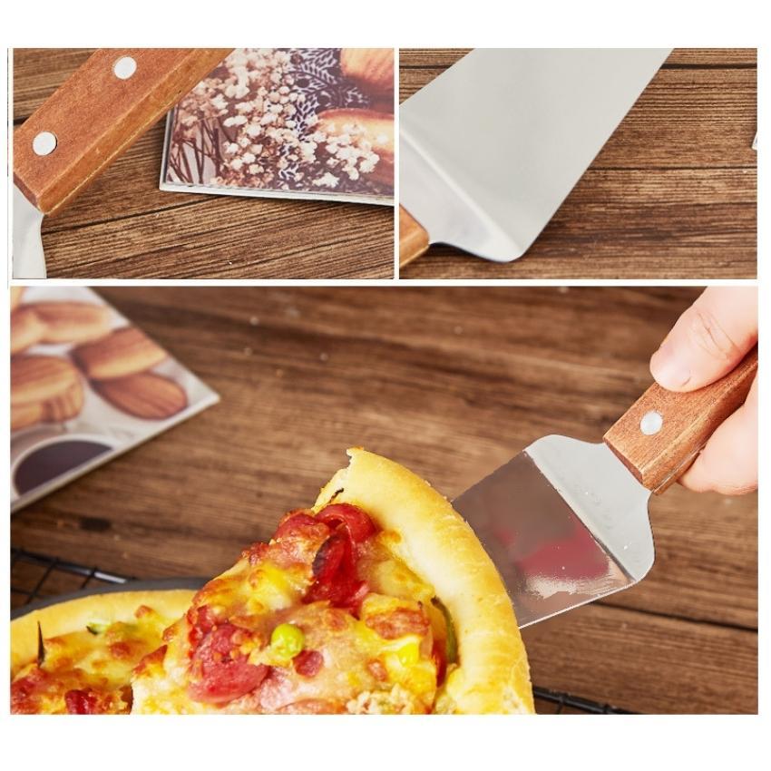 Xẻng Xúc Bánh Bằng Thép Cán Gỗ Tam Giác - XENGXUC