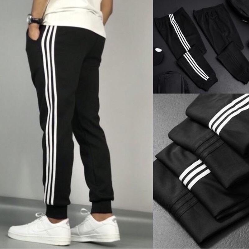 Quần Thể Thao Jogger 3 sọc - Chất Thun Poly 2 da không nhăn KHÔNG XÙ LÔNG