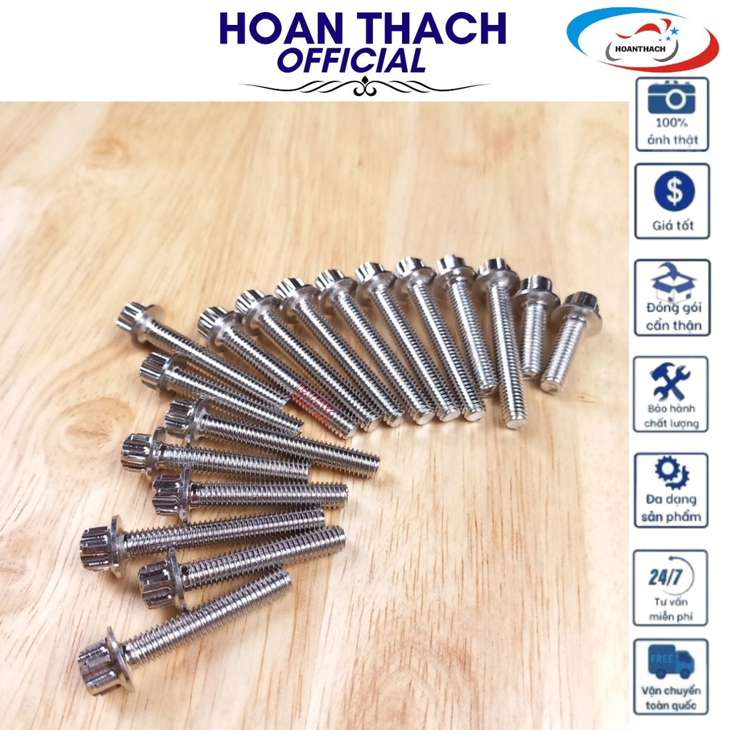 Bộ ốc lốc máy salaya gắn cho xe máy wave 2017 ( 18 con ) HOANTHACH SP016528