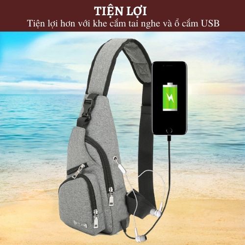 Túi đeo chéo nam nữ thời trang phong cách Hàn Quốc