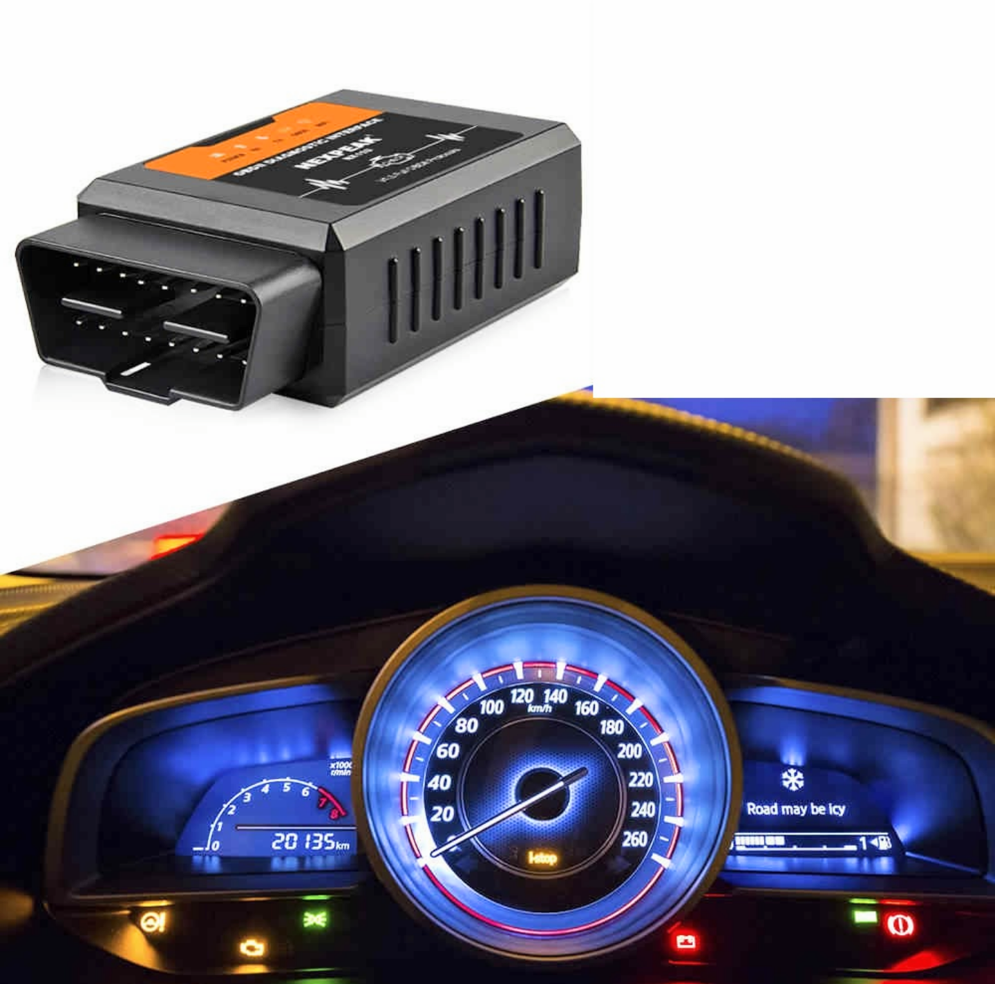 HỘP CHÍP BÁO LỖI XÓA LỖI CHUẨN ĐOÁN LỖI TRÊN XE HƠI ÔTÔ WIFI CẮM CỔNG OBD2 ELM327 TIỆN DỤNG HÀNG CHUẨN CHẤT LƯỢNG