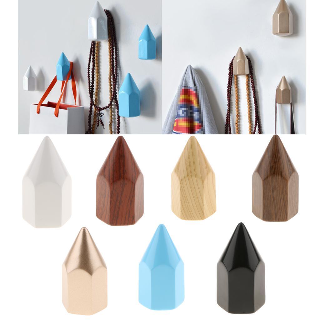 Resin Wall Mounted Hook Hanger Rack Bag Holder Home Room Deco