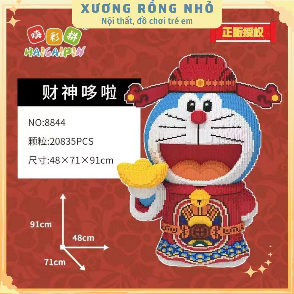 Mô hình doramon thần tài size 91cm, mô hình mom thần tài size lớn tặng kèm búa