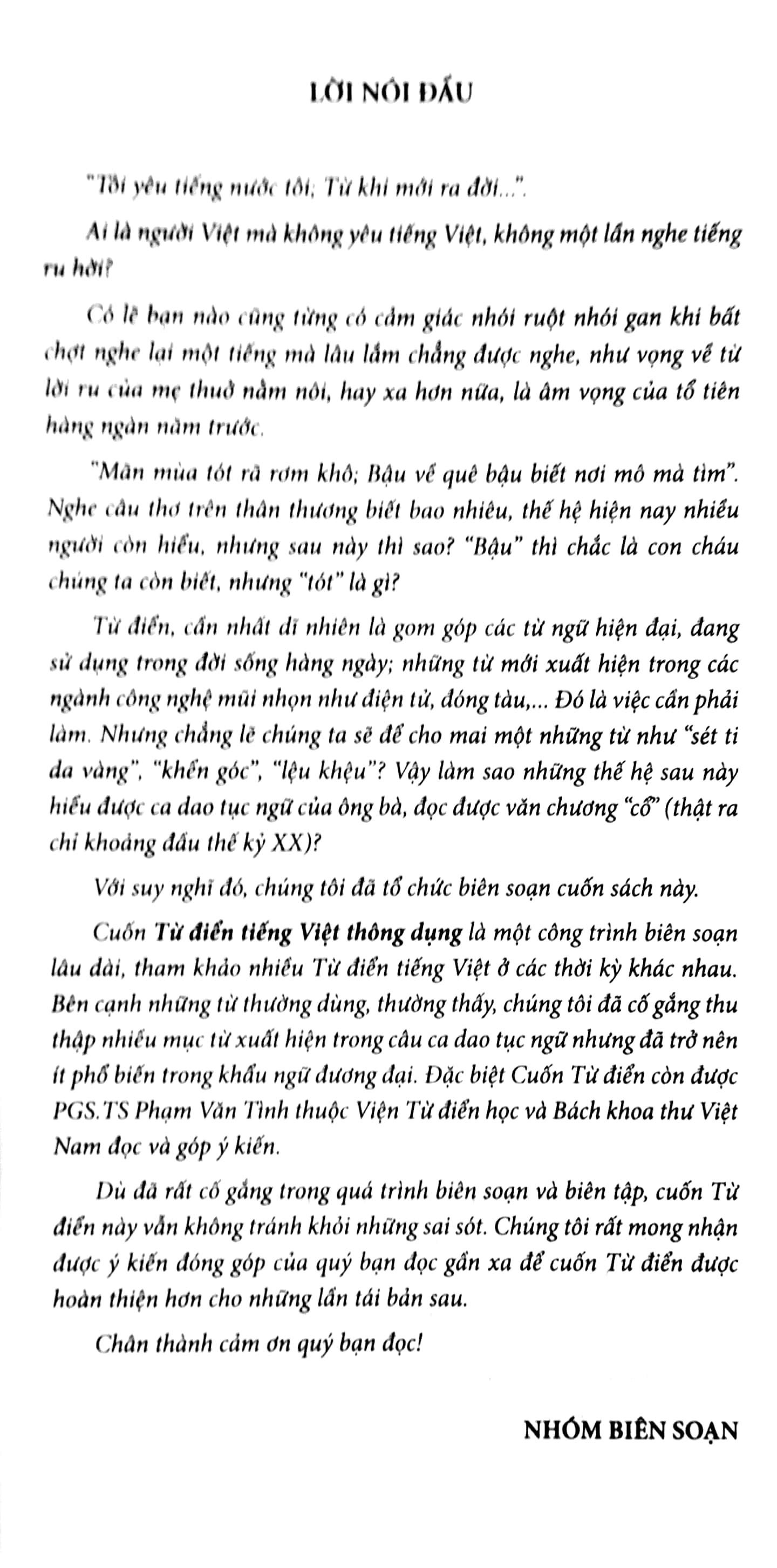 Từ Điển Tiếng Việt Thông Dụng - Tái Bản Khổ To