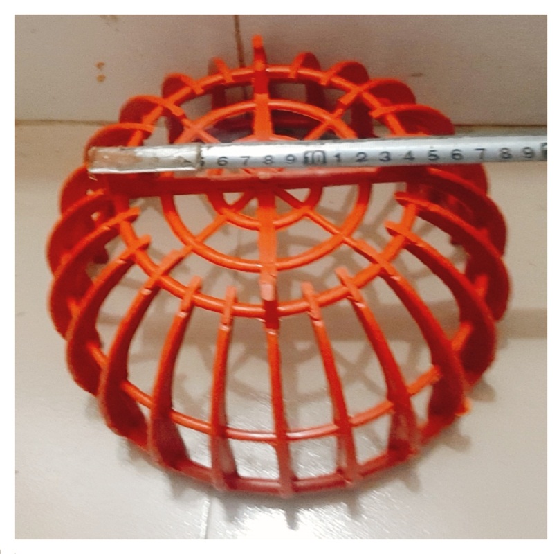 3 Chậu nhựa Giả Bí trồng Lan Fi25 - Màu Cam