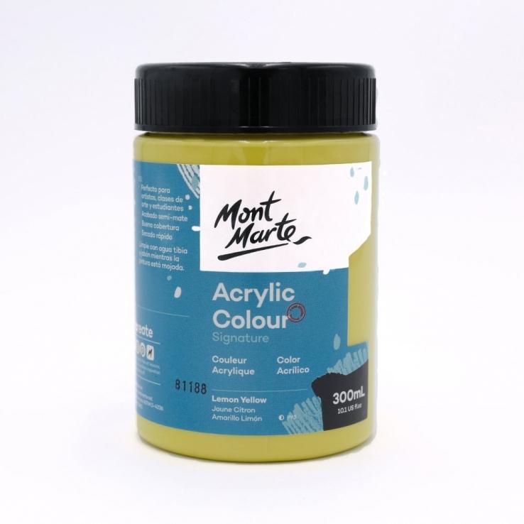 Màu Acrylic Mont Marte 300 ML MSCH3002 - Màu Lemon Yellow