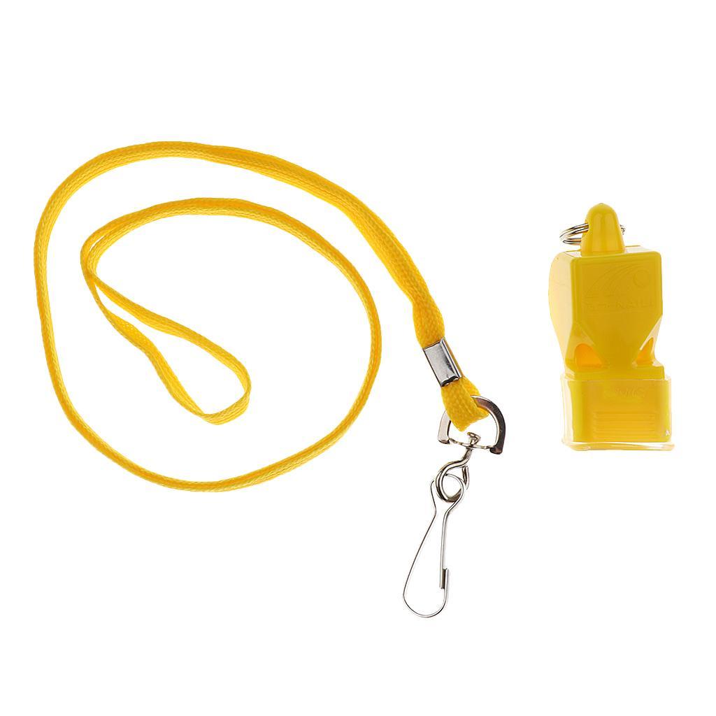 2xSoccer Referee Whistle Team Sports / Survival Camping Hiking   Yellow