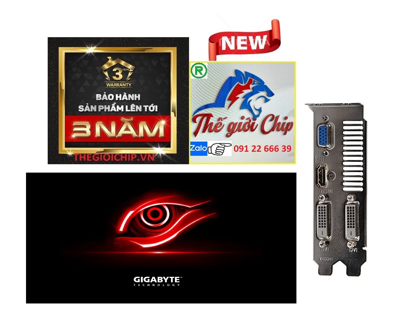 VGA (Cạc màn hình) GIGABYTE GV-N740OC-2GB - HÀNG CHÍNH HÃNG