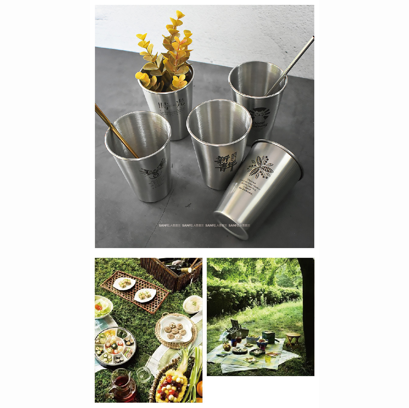 Ly Uống Nước Kim Loại Không Gỉ - Ly Uống Nước Kim Loại In Hình Ngộ Nghĩnh – Ly Nước Kim Loại