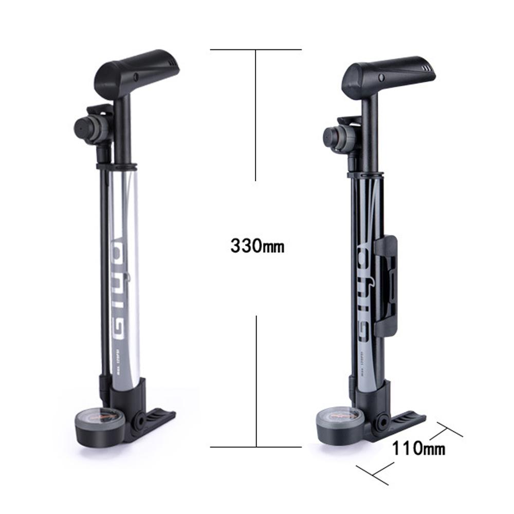 Máy Bơm Không Khí Di Động Áp Suất Cao Với Schrader & Đồng Hồ Đo Van Presta Mtb 120Psi Giyo