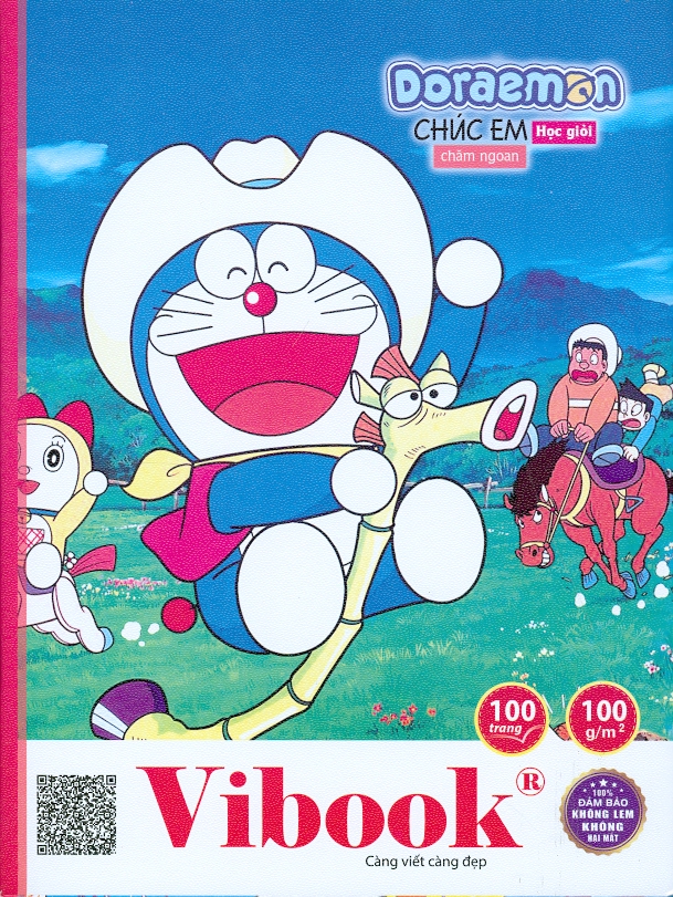 Tập Vibook DORAEMON &quot;Chúc Em Học Giỏi, Chăm Ngoan&quot; in caro