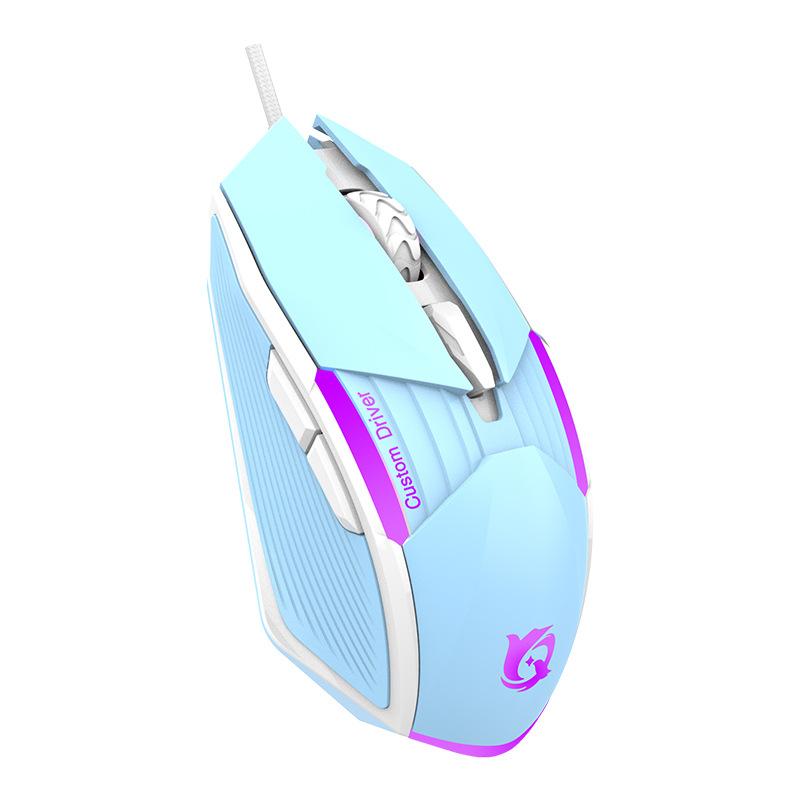 Ưu đãi đặc biệt GM50 mecha gió phát sáng đầy màu sắc chuột trò chơi máy tính phụ kiện điện cạnh tranh ăn gà LOL lập trình vĩ mô chuột có dây