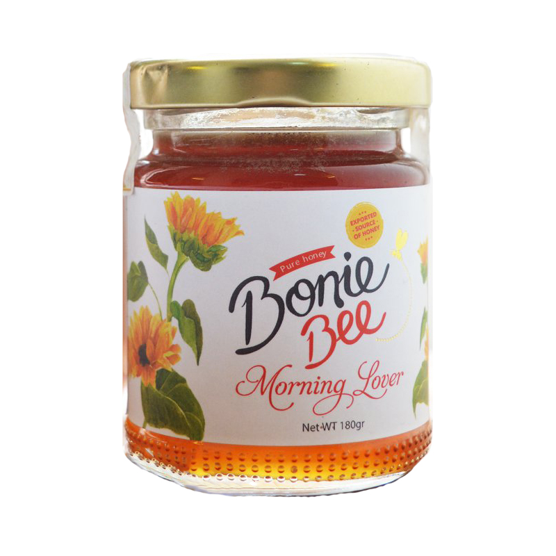 Mật Ong Bonie Bee Nguyên Chất Từ Đa Hoa - Chín Tự Nhiên Từ Tổ - Morning Lover - 180gr