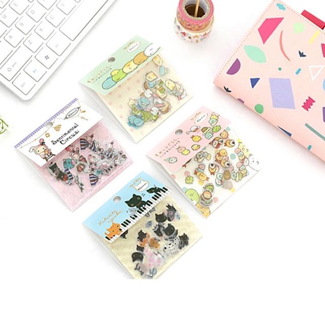 Set 80 sticker nhãn dán từ PVC chống nước phong cách nhật bản SAN-X ST321