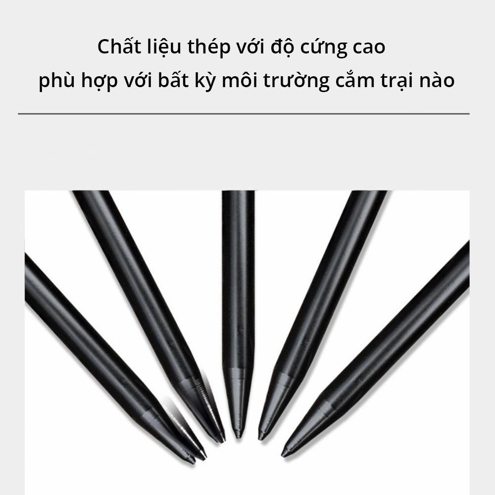 Cọc Đinh Ghim Lều - ĐInh Cắm Trại Chất Liệu Thép Siêu Cứng - Phù Hợp Mọi Loại Địa Hình