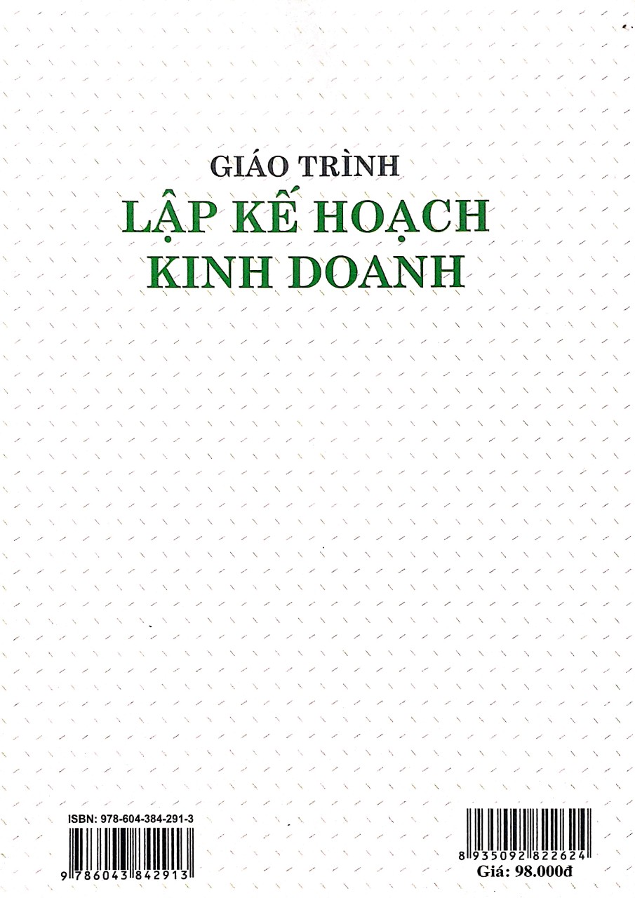 Giáo Trình Lập Kế Hoạch Kinh Doanh