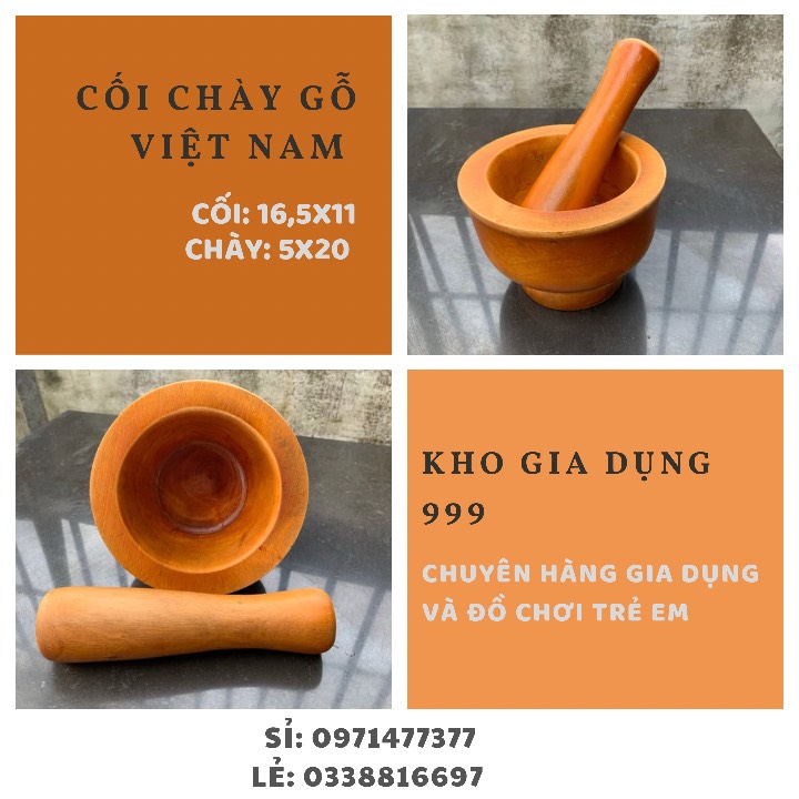 CỐI CHÀY GỖ TỰ NHIÊN VIỆT NAM NGUYÊN KHỐI