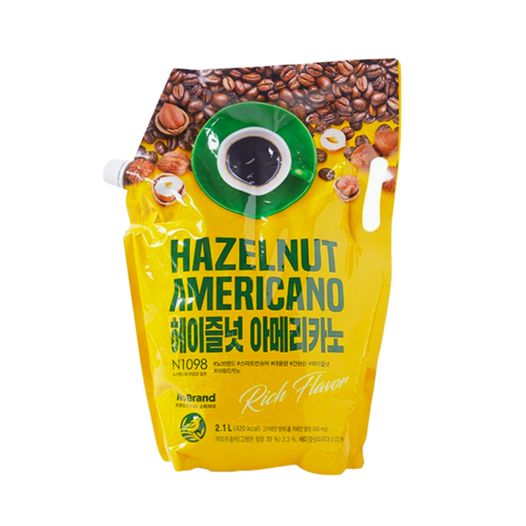 Cà Phê Americano Uống Liền Hương Hạt Phỉ Hazelnut No Brand Túi 2,1L