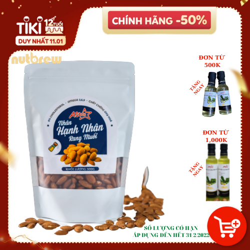 NHÂN HẠT NHÂN RANG MUỐI ASTAR - 500GR