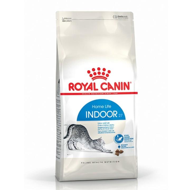 Thức ăn cho mèo nuôi trong nhà, ít vận động Royal canin Indoor 27 túi 2kg