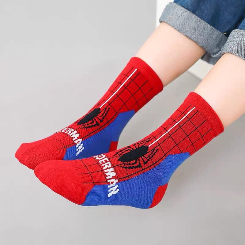 Sét 10 đôi tất siêu nhân cổ cao cho bé