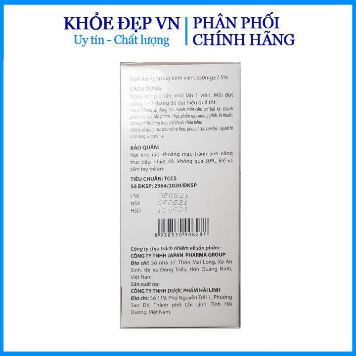 Viên uống đẹp da Collagen Glutathion Plus giúp tăng cường nội tiết tố, hết nám, sạm da, đẹp da – Hộp 30 viên