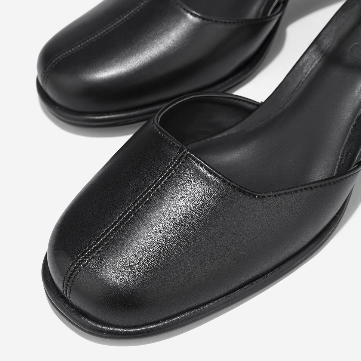 Vascara Giày Bít Mũi Tròn Block Heel Ankle Strap - BMN 0703