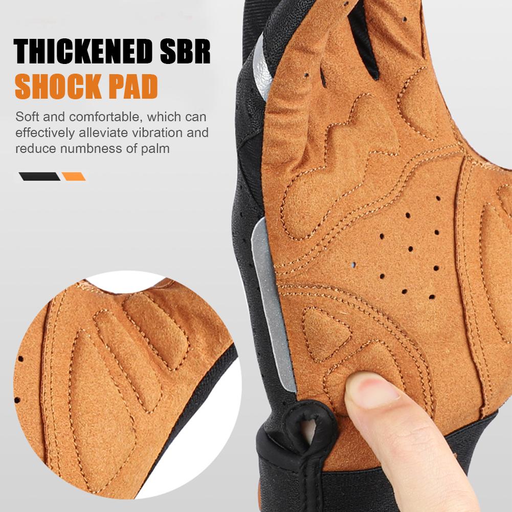 Găng tay xe đạp xe đạp phía tây Mùa đông Full Finger MTB Xe đạp Găng tay thể thao nam nữ Half Finger Summer Gym Găng tay xe máy Găng tay Color: Full Finger Gloves Size: L
