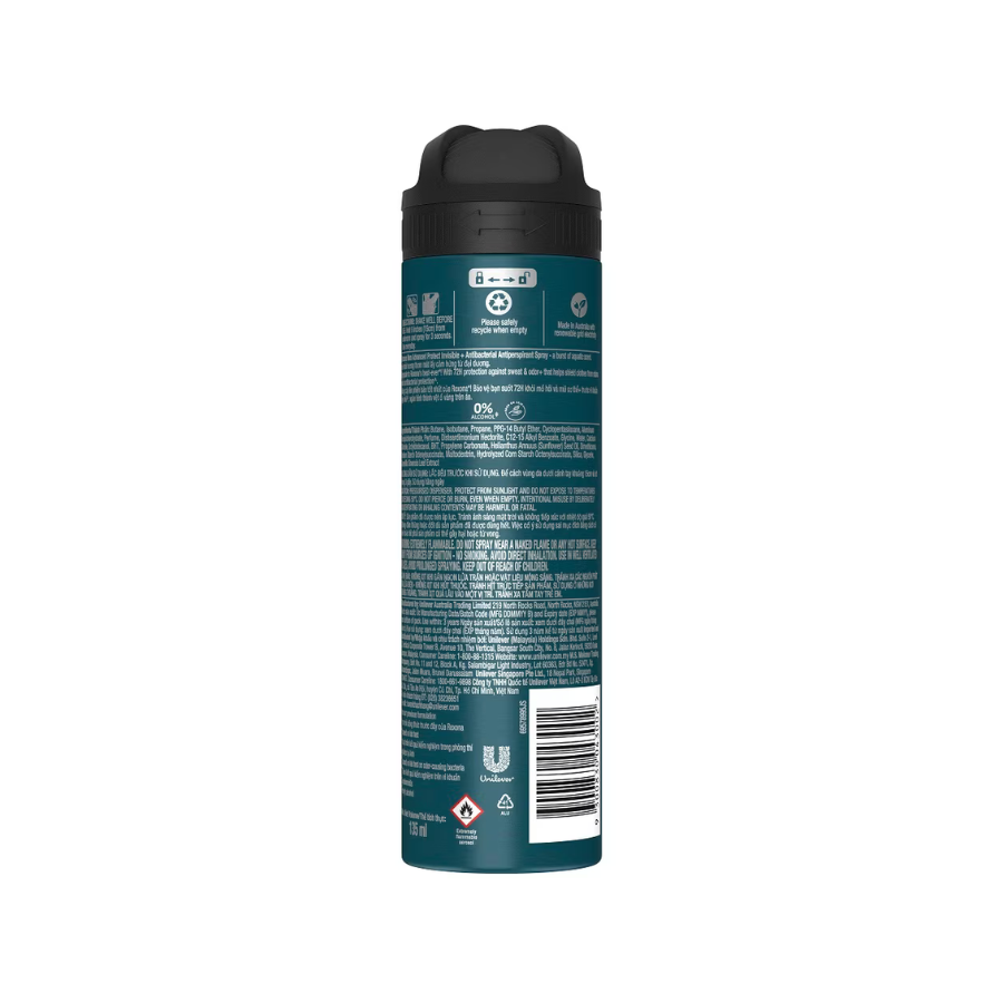 Xịt khử mùi nam Rexona 135ml_ Antibac