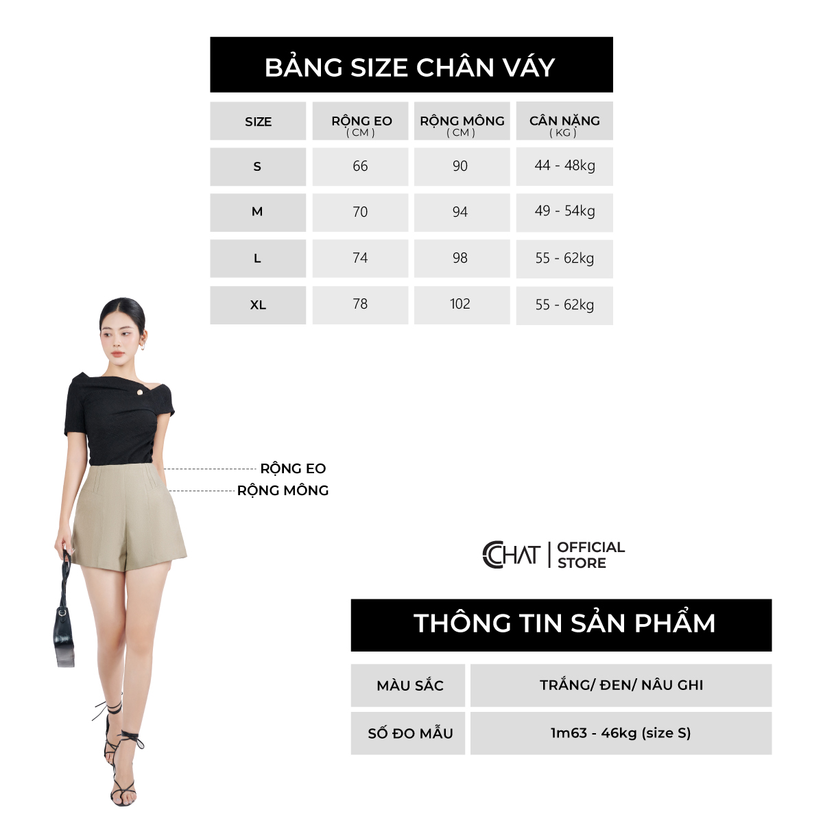Quần Đùi Nữ  Dáng A Cạp Liền Xếp Ly Chất Tuytsi Cao Cấp Mềm Nhẹ 53ONS2006AT