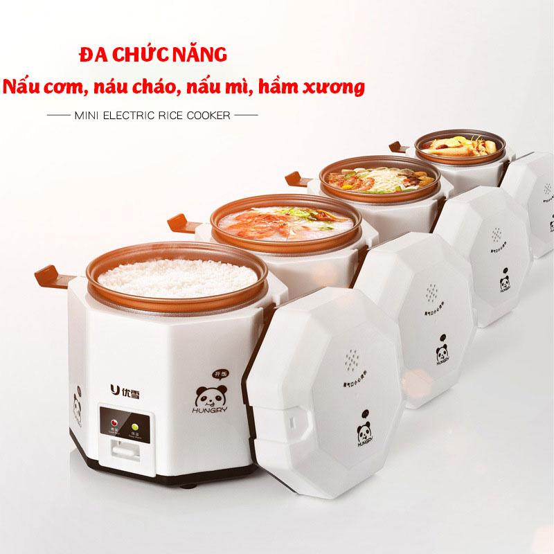 (Kèm Bộ Thìa Đũa)Nồi cơm điện mini 1.2L UXUE B12 nấu cơm hâm nóng nấu cháo hầm xương