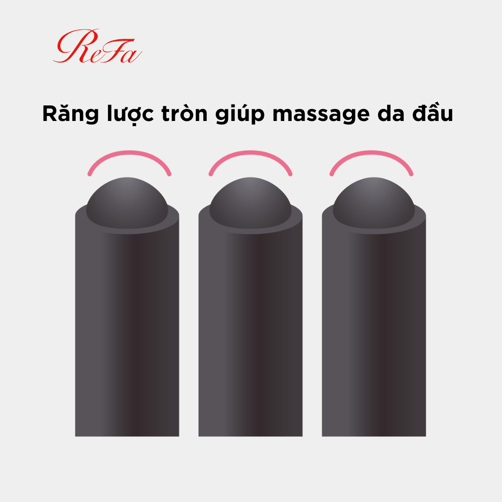 Lược gỡ rối tác động kép ReFa HEART BRUSH phiên bản màu