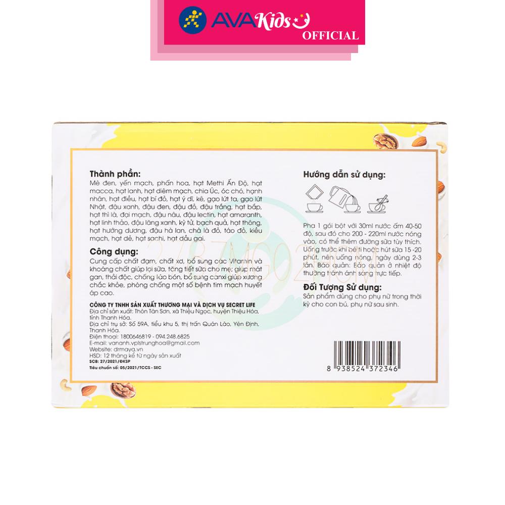 Ngũ cốc Dr.Maya Lạc Lạc Plus hỗ trợ lợi sữa 30 gói - Hàng Chính Hãng