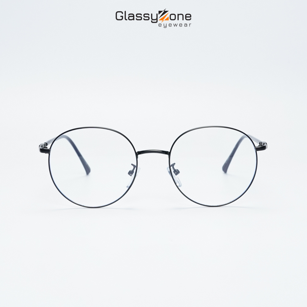 Gọng kính cận, Mắt kính giả cận kim loại Form Tròn Nữ thanh mảnh Hinata - GlassyZone