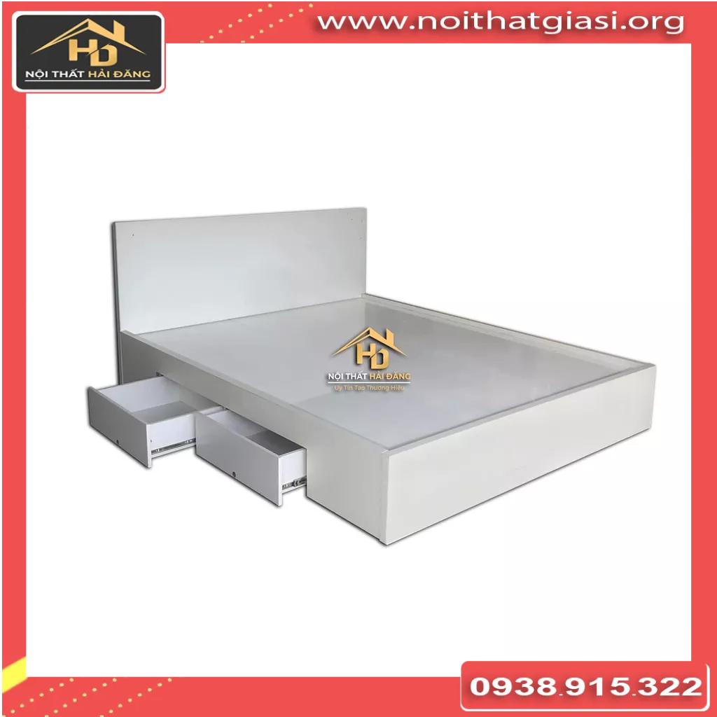 Giường ngủ gỗ công nghiệp có học kéo