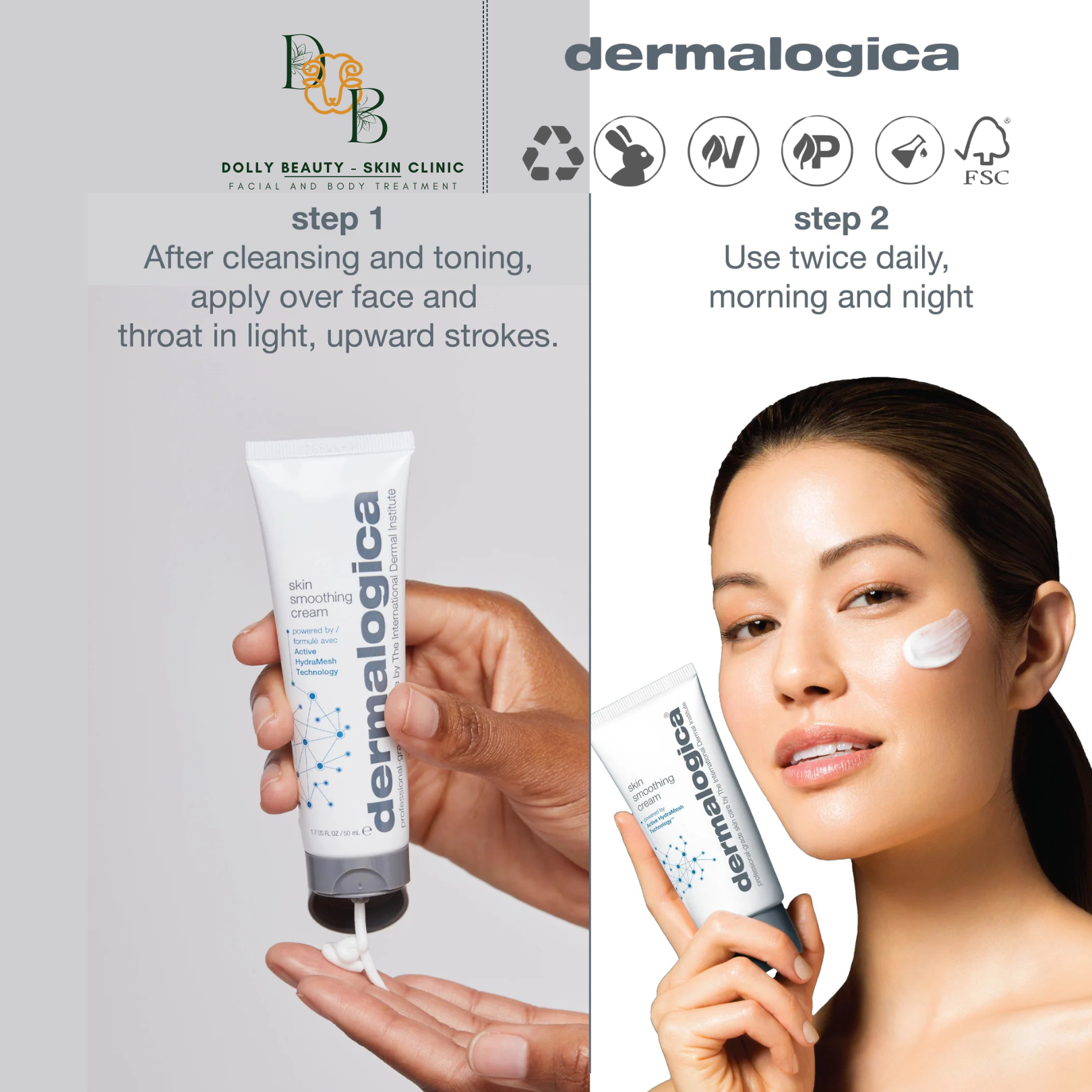 DERMALOGICA Kem dưỡng ẩm liên tục 48h SKIN SMOOTHING CREAM - Dolly Beauty