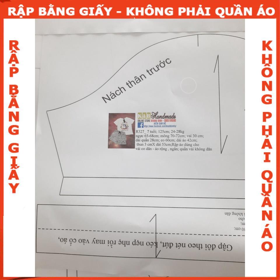 Rập giấy A0 bộ thun mã R262 (BẢN VẼ)