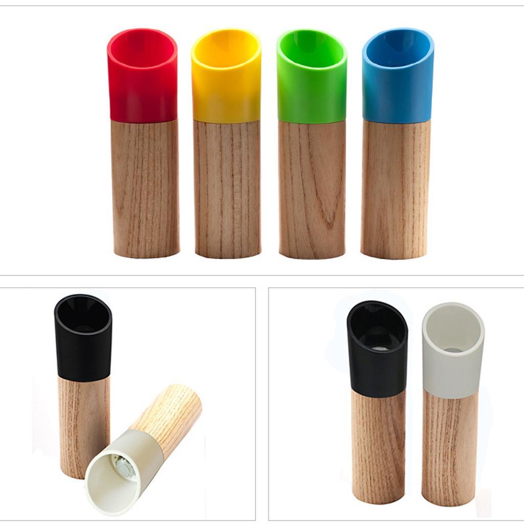 Salt Pepper Grinder Adjustable Ceramic Rotor Wood Shakers Mill Spices black