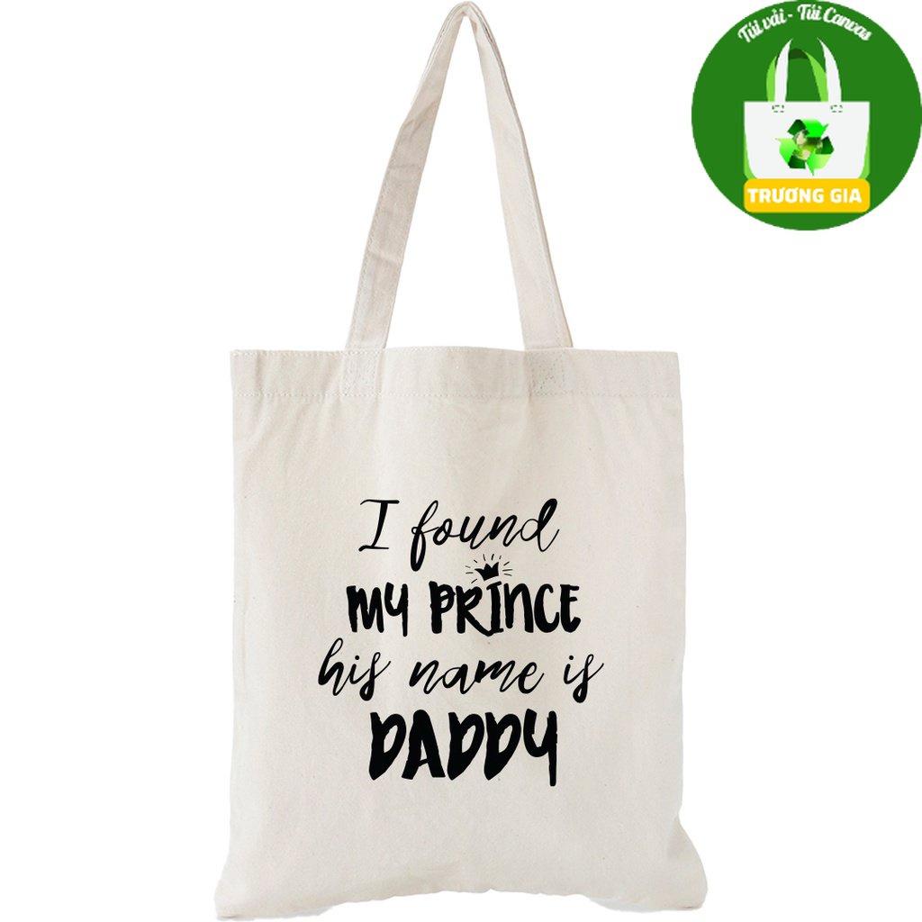 Túi vải Canvas có khóa kéo bộ sưu tập MYLOVE DADDY nhiều kích thước Trương Gia Túi Vải - Túi Canvas - DADDY 07