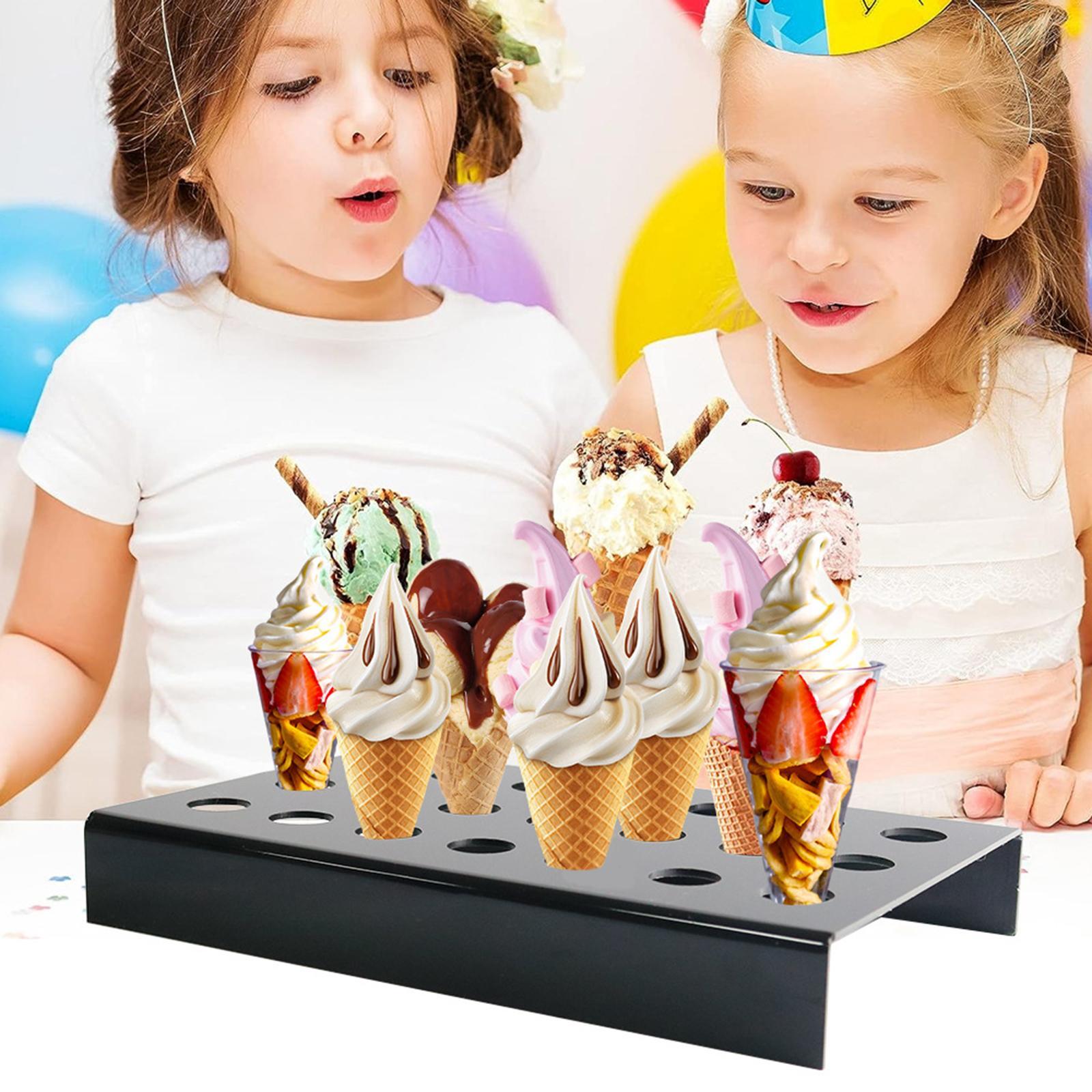 Ice Cream Cone Stand Decorative Cupcake Baking Rack for Baking Party Cooking