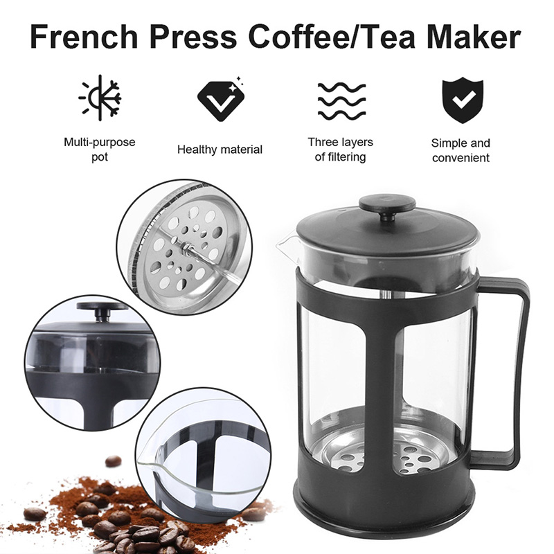 Bình pha trà cafe French Press 350ml/600ml