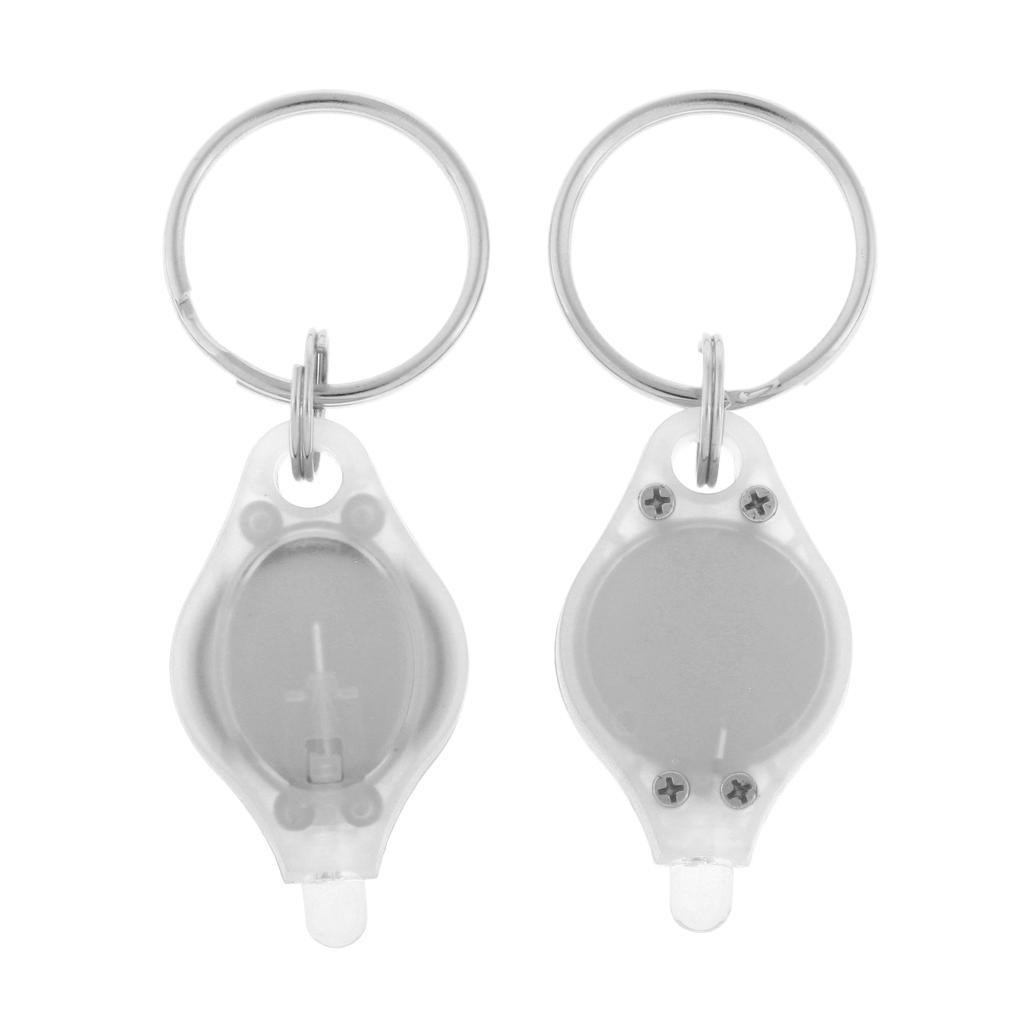 1 piece Outdoor Mini LED Flashlight UV Torch Light Keychain Ring
