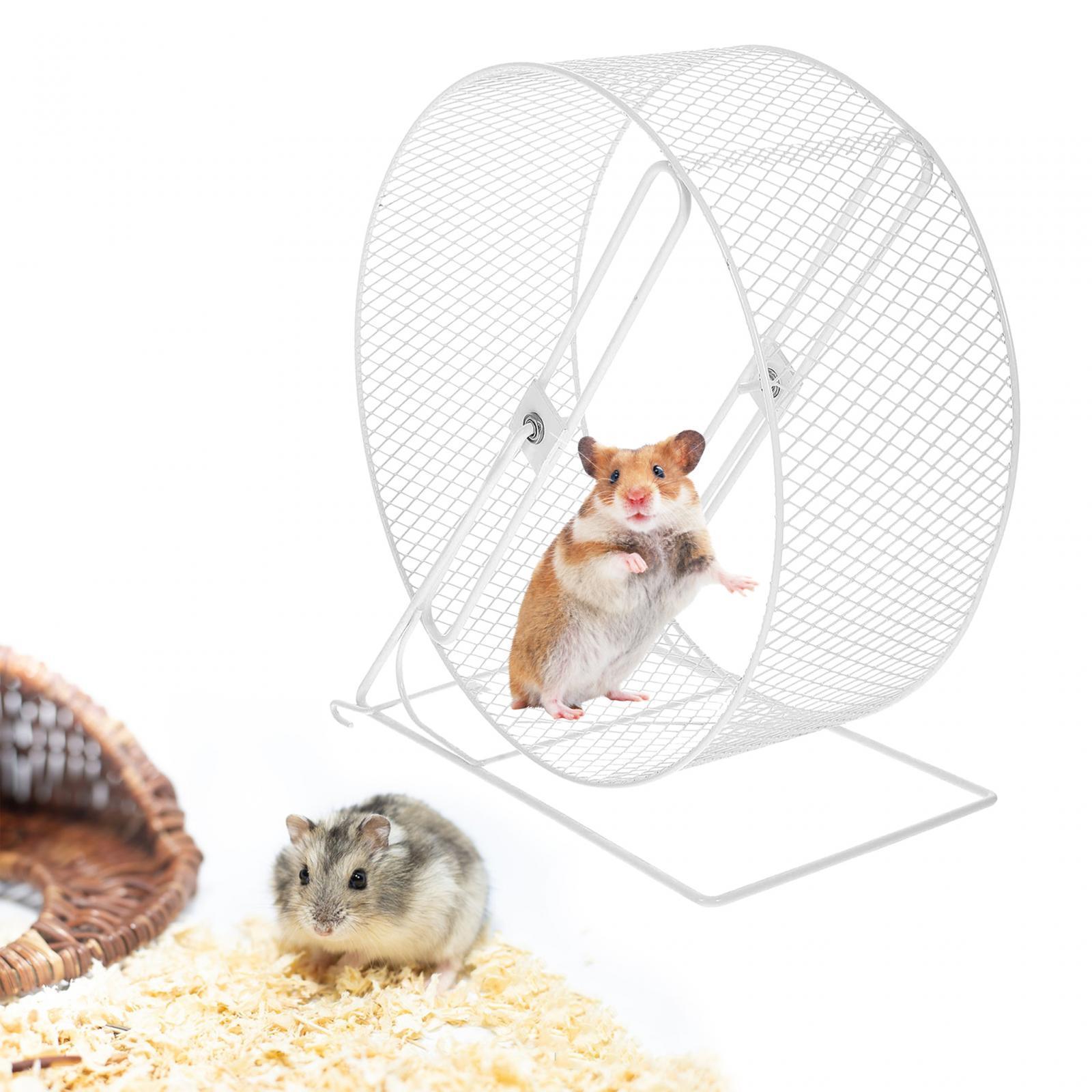 Hamster Wheel Jogging Wheel Toy Anti Slip Round Training Sports Mute Hamster Running Wheel Roller for Hedgehog, Squirrel, Gerbil, Rat